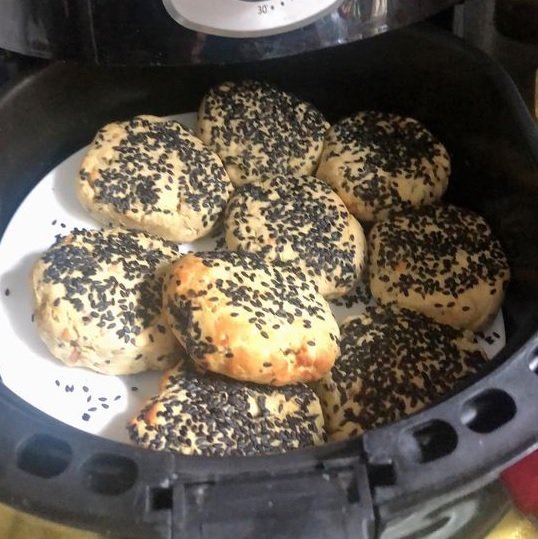 Hướng dẫn làm bánh yến mạch khoai lang bằng nồi chiên không dầu Oddo 2 banh yen mach 2