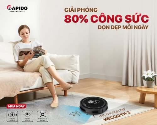 Lựa chọn sản phẩm robot hút bụi cho nhà nhiều tầng 2 Robot hút bụi Hecquyn