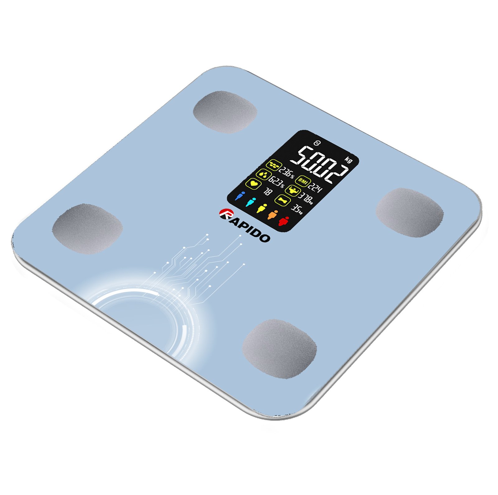 Cân sức khỏe thông minh Oddo RSB04-S (Có bluetooth) 7 can Oddo rsb04 s