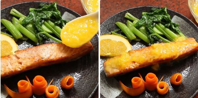 Các cách làm cá hồi áp chảo sốt bơ chanh và sốt cam thơm ngon, đậm đà 15 15 4