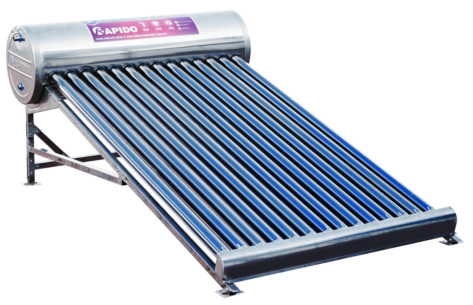 Hướng dẫn sử dụng máy nước nóng năng lượng mặt trời 3 binh nghieng trai