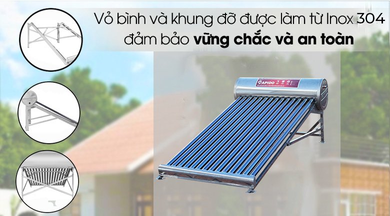 Sử dụng máy nước nóng năng lượng mặt trời an toàn trong quá trình sử dụng
