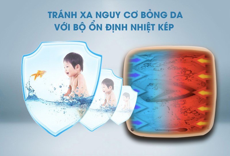 5 Đặc điểm nổi bật có trên bình nóng lạnh Oddo Obel bạn nên biết 2 Hệ thống chống bỏng nhiệt ở bình nước nóng Oddo Obel