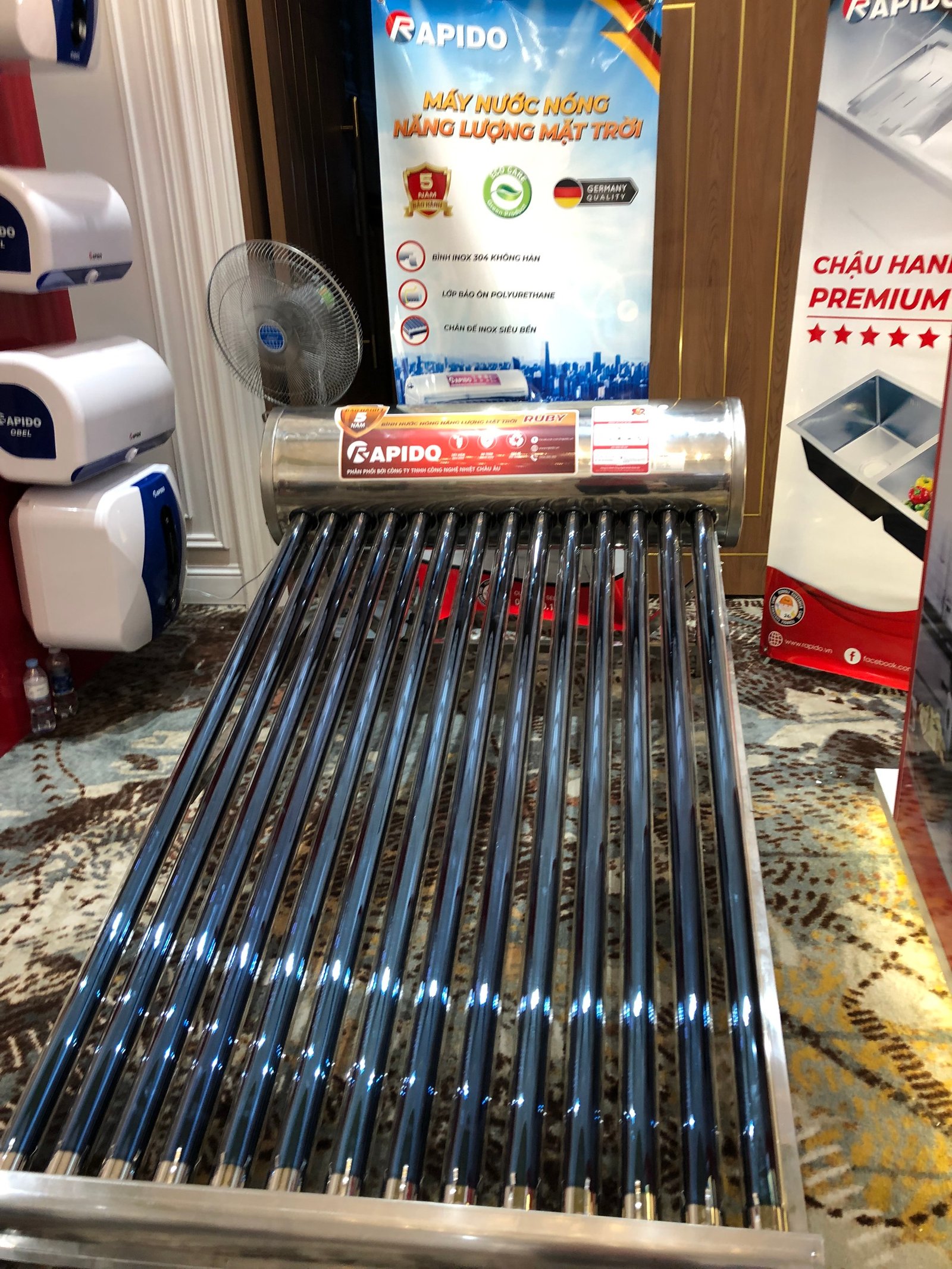 HỘI NGHỊ TRI ÂN KHÁCH HÀNG "KẾT SỨC MẠNH - NỐI THÀNH CÔNG" TẠI THANH HÓA 4 Bình nước nóng năng lượng mặt trời Oddo tại hội nghị khách hàng Thanh Hóa