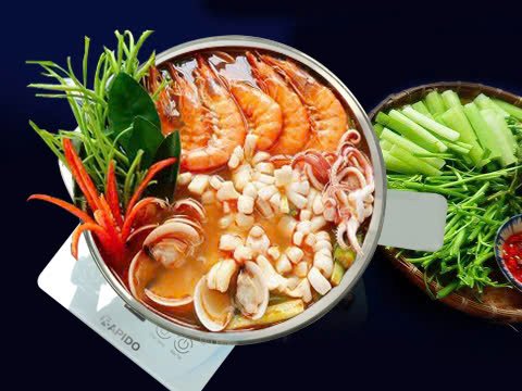 Ấm điện đa năng Oddo RMK0818-S 13 ấm đa năng