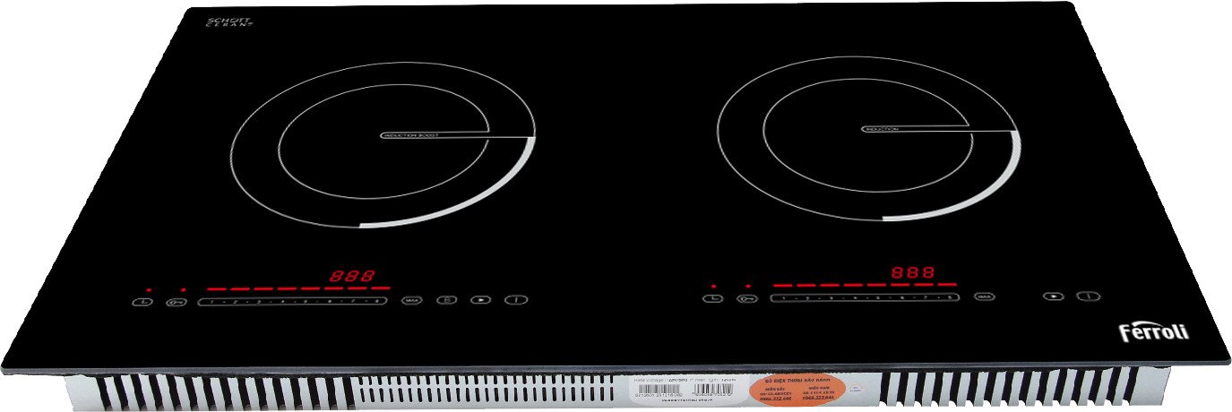 Các mẫu bếp từ đôi đẹp cho gian bếp nhà biệt thự, villa 3 bếp từ Ferroli model DD dành cho nhà biệt thự