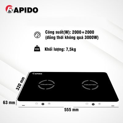 Bếp từ dương Oddo RI3000KP 8 RI3000KB 1 1