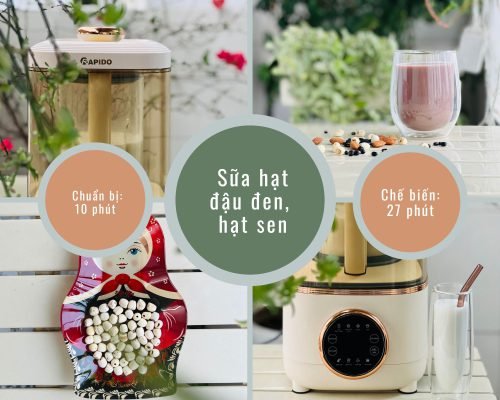 Hướng dẫn nấu sữa hạt đậu đen, hạt sen thơm ngon, dễ làm tại nhà 2 hướng dẫn nấu sữa hạt