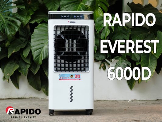 Review quạt điều hòa Rapido
