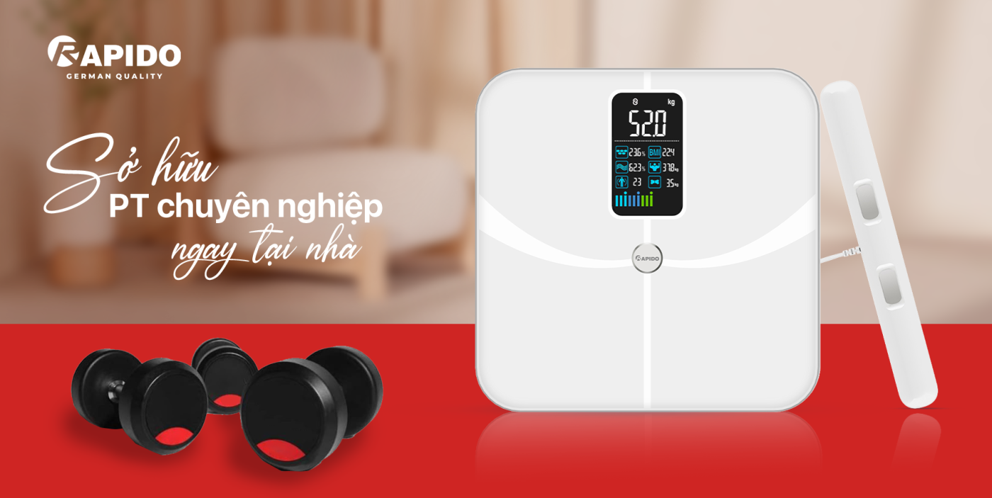 Cân điện tử sức khỏe 8 điện cực là gì? Có thực sự cần thiết? 1 Cân sức khỏe 8 điện cực xung điện kép