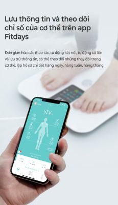 Cân sức khỏe thông minh Oddo RSB-06WS 15 Cân sức khỏe 8 điện cực Oddo RSB-06WS