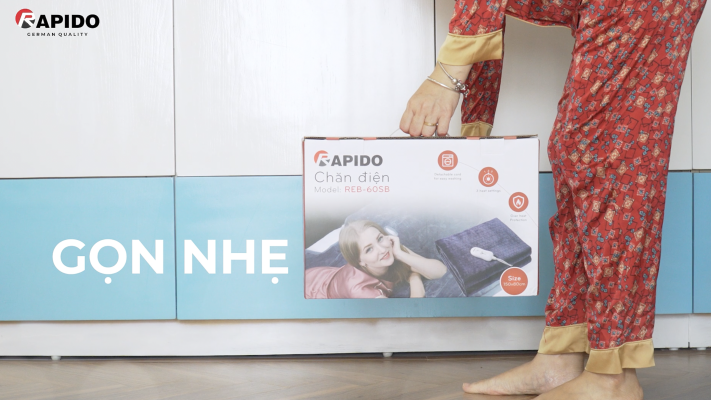 Chăn đệm điện nhung REB-60SB 12 chăn điện