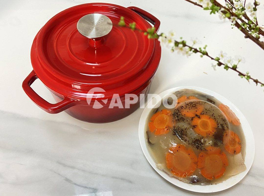 Gà nấu đông với mộc nhĩ, nấm hương 1 Thịt gà nấu đông mộc nhĩ