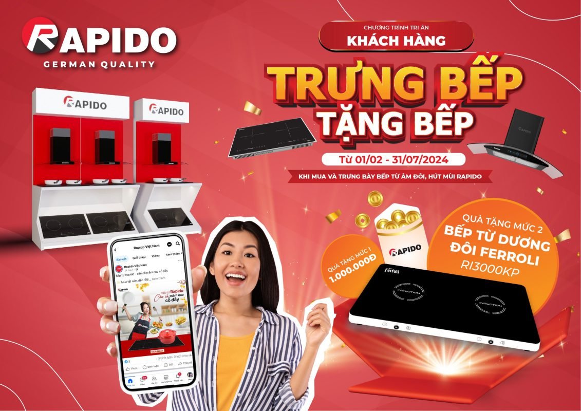 Trưng bếp tặng bếp