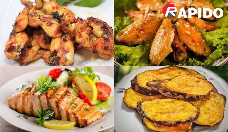 Tổng hợp thực đơn ăn kiêng cùng nồi chiên không dầu 1 Thực đơn giảm cân từ nồi chiên không dầu