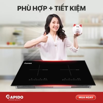 Bếp từ loại nào tốt? Top 05 thương hiệu bếp từ uy tín 4 Bếp từ Rapido