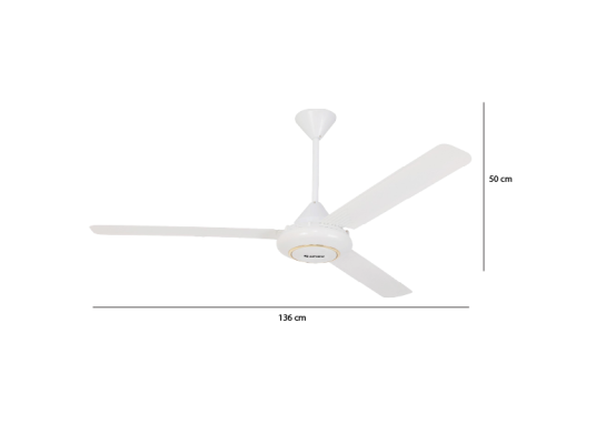 3 lý do nên và không nên mua quạt trần có đèn 2 Quạt trần Oddo RCF 3W White