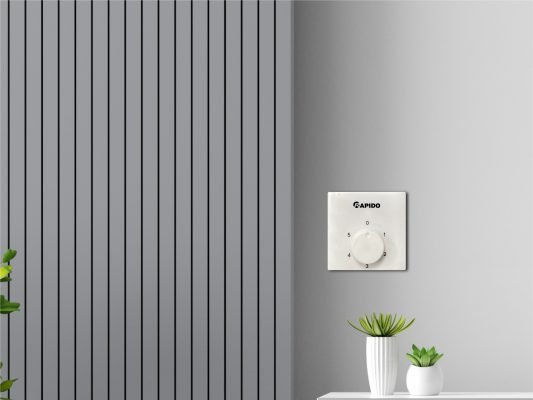 Quạt trần Oddo RCF - 3W White (3 cánh) 7 Hộp số gắn tường quạt trần Rapido