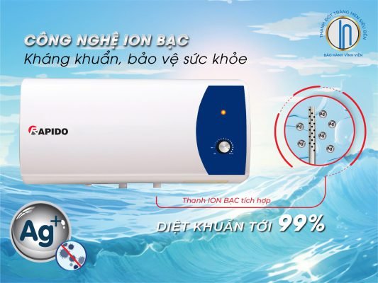 bình nước nóng Oddo Ag+