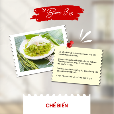 Cách làm xôi cốm chuẩn thu Hà Nội bằng nồi cơm điện 4 Artboard 2 copy 2