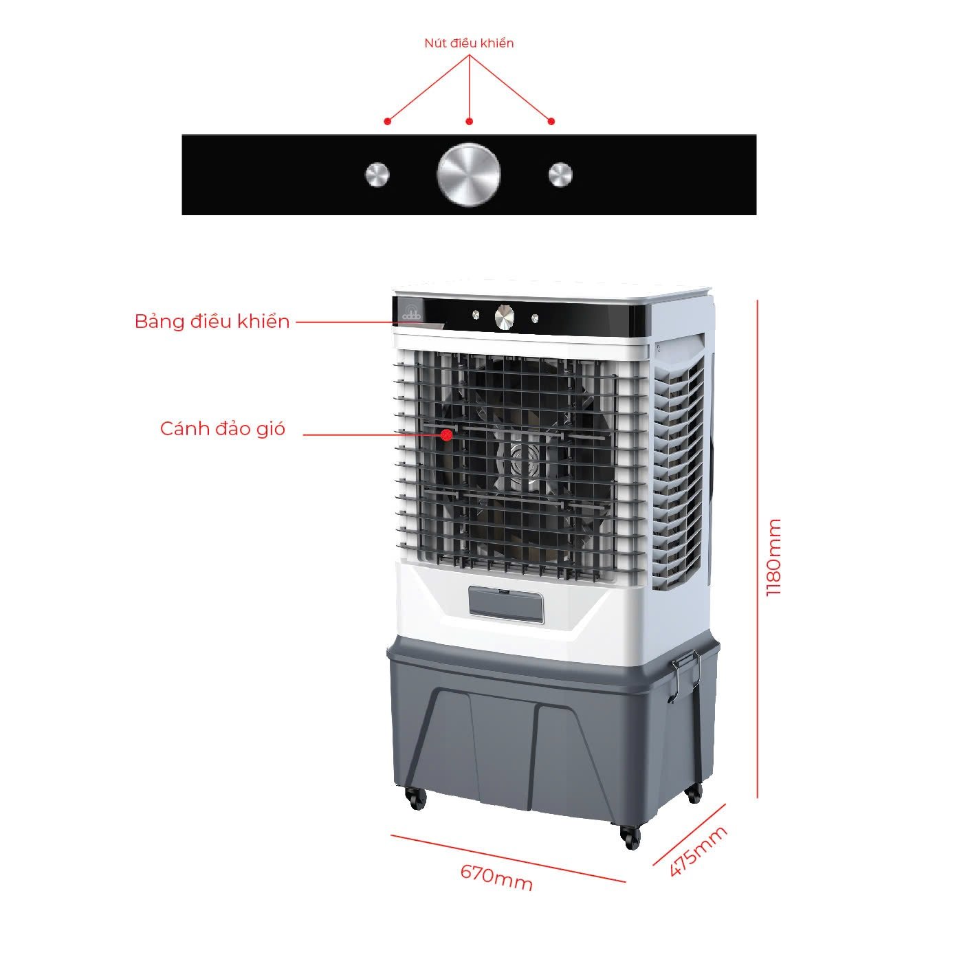 Quạt điều hòa Windy M 5 Quạt điều hòa Oddo Windy M