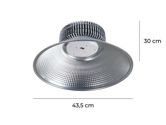 DEN LED NHA XUONG 200w Model RLWO 200W kich thuoc1