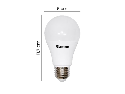 Đèn LED búp tròn RLBU-9W 9 tiết kiệm điện, vận hành ổn định