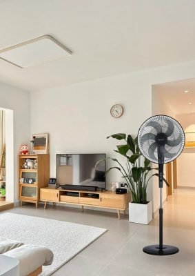 Quạt Đứng Hay Quạt Điều Hòa: Lựa Chọn Nào Tốt Nhất Cho Mùa Hè 2025? 5 Quạt đứng tạo nguồn gió tự nhiên, nhẹ nhàng.