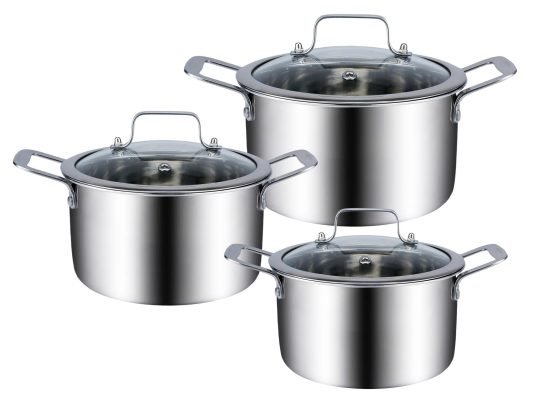 Bộ nồi inox 3 chiếc RK202224 10 Bộ nồi inox 3 chiếc RK202224