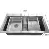 Chậu rửa bát inox đơn Oddo RS-7846-3SW 7 Chậu rửa bát đơn Rapido