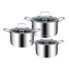Bộ nồi inox 3 chiếc RK202224 1 Bộ nồi inox 3 chiếc RK202224